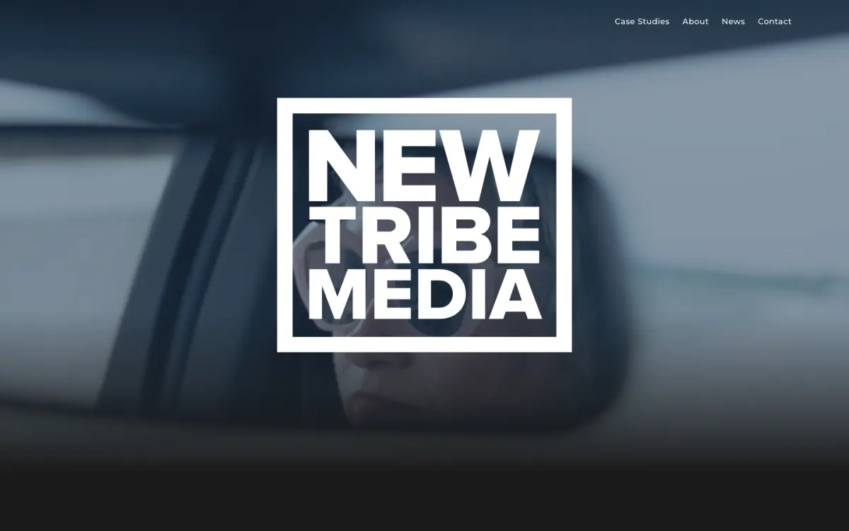 New Tribe Media homepage, captured September 28, 2026
