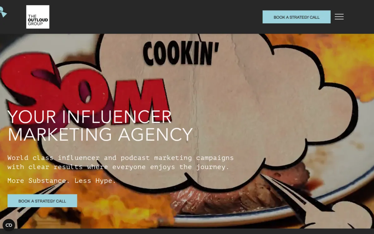 The Outloud Group homepage, captured September 28, 2026